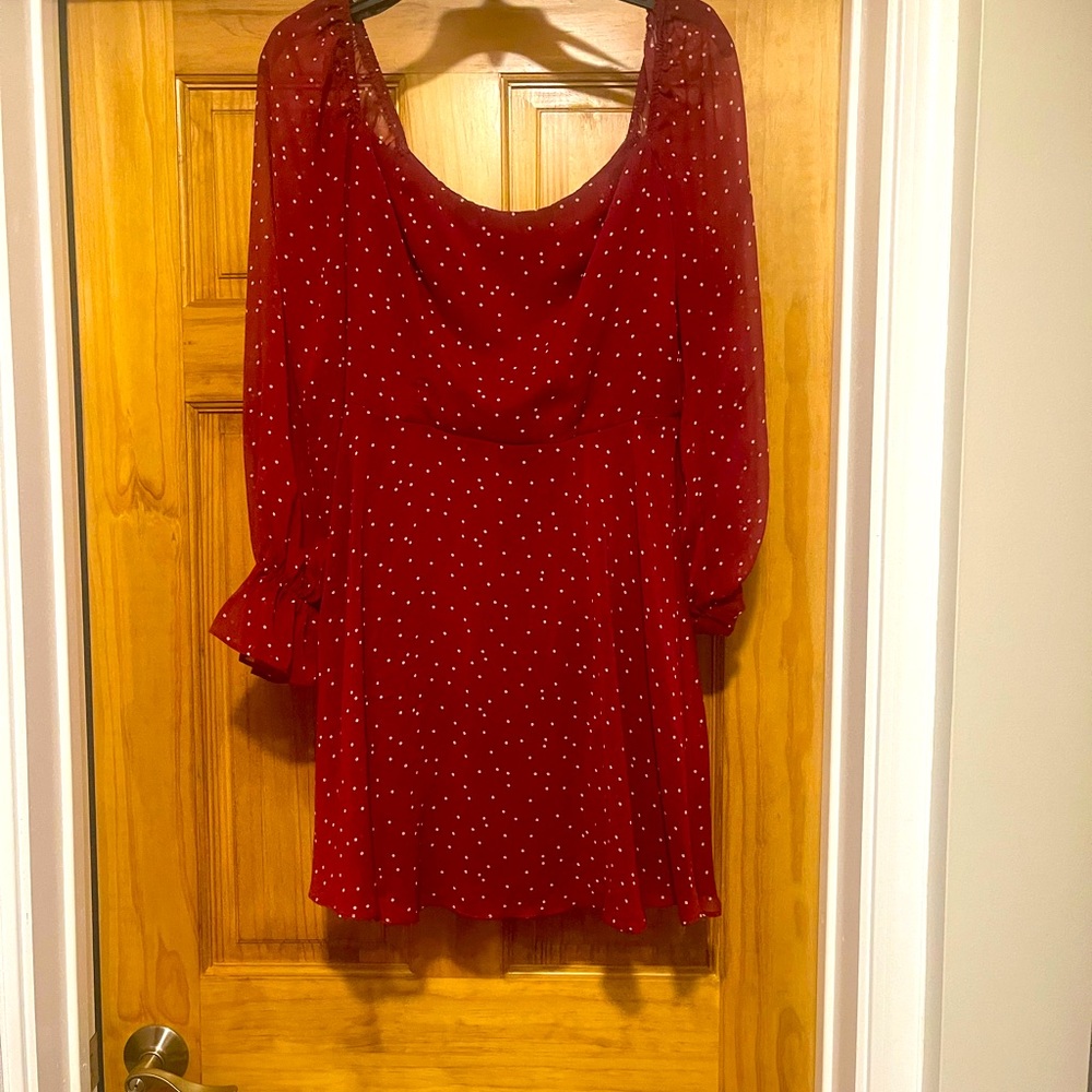 But dang polka dot shorter dress